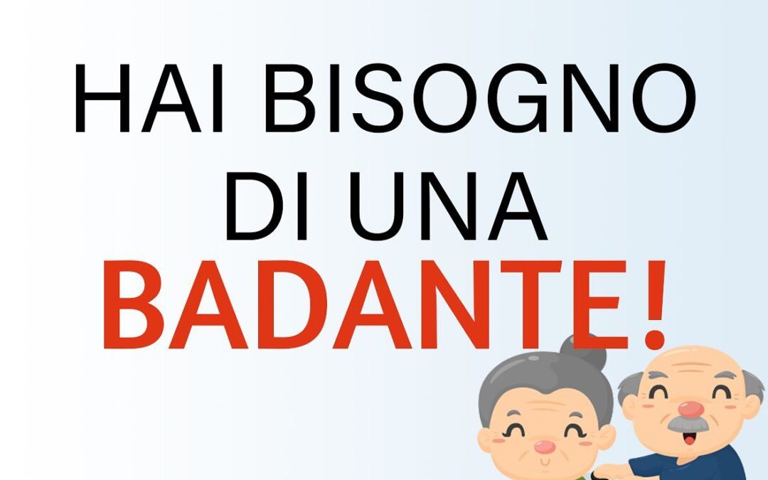 HAI BISOGNO DI UNA BADANTE!
Hai mai pensato ai vantaggi di assumere una badante che possa dedicarsi per tutto il tempo necessario alla cura e al benessere di un tuo familiare?
Scopriamo insieme alcune delle attività che può svolgere.